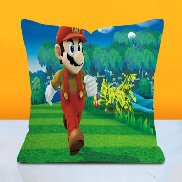 Super Mario Bros Pillow with Cover