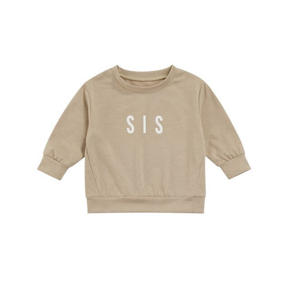 Toddler Solid Letter Print  Pullover